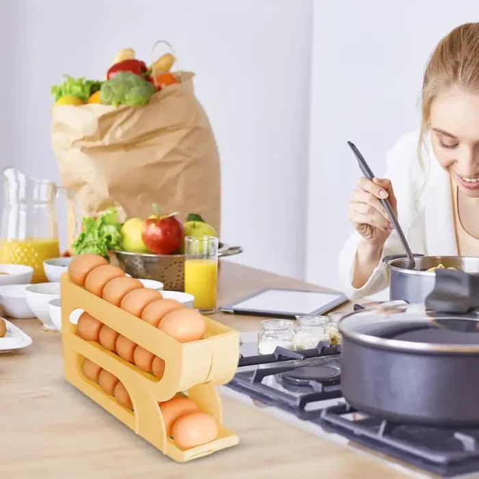 Nouveau Distributeur Automatique d'Œufs pour Cuisine Domestique – Support Organisateur