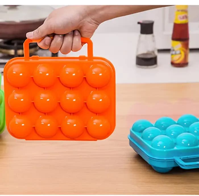 Boîte de rangement d'œufs Portable en plastique 6/12