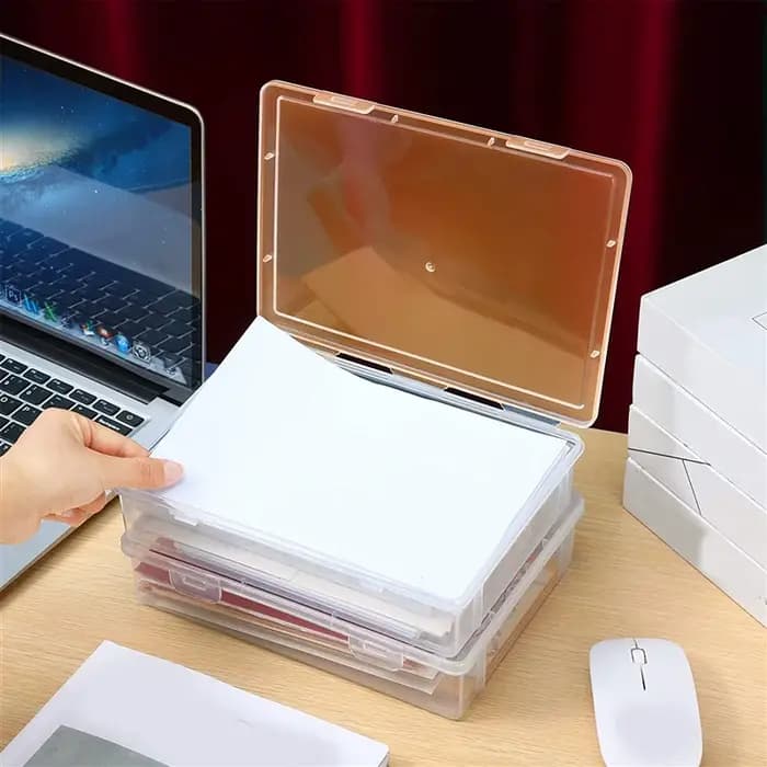 6 boîtes de rangement en plastique avec couvercle