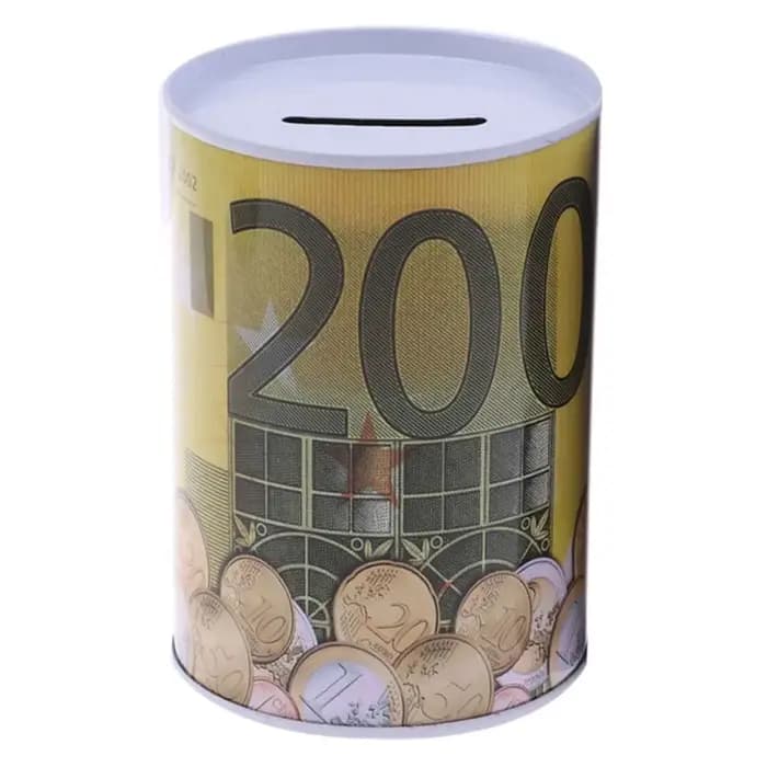 Boîte de rangement créative en fer blanc durable pour la décoration intérieure, tirelire décorative pour pièces de monnaie