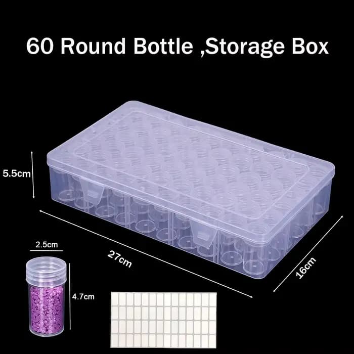 Boîtes de rangement pour peinture au diamant de 24/30/60/120/54/38/80/96 bouteilles