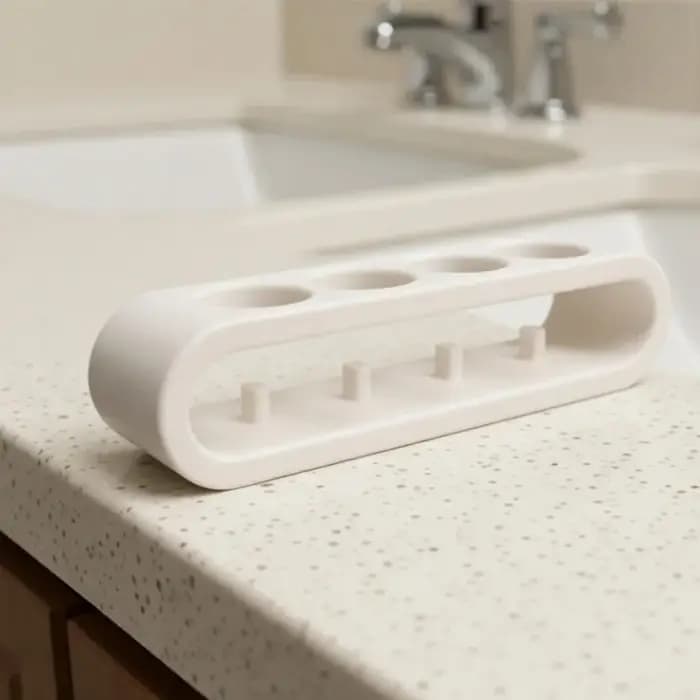 Support de rangement pour brosses à dents électriques de salle de bain