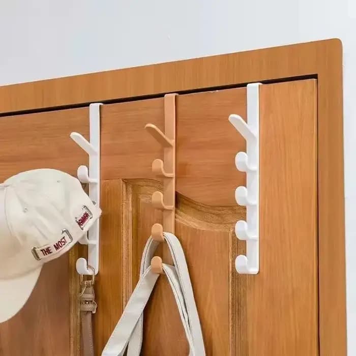 Porte-manteau et support de rangement à suspendre derrière la porte pour armoire
