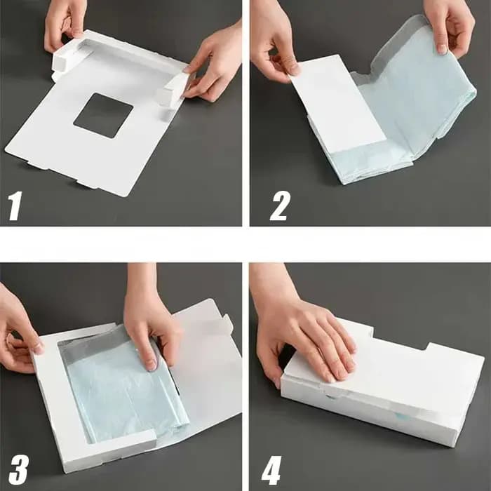 Boîte de rangement de sacs en plastique créatifs