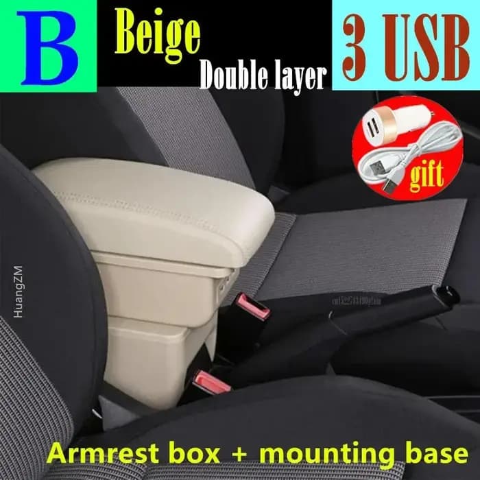Boîte d'accoudoir pour Renault Captur Clio 2