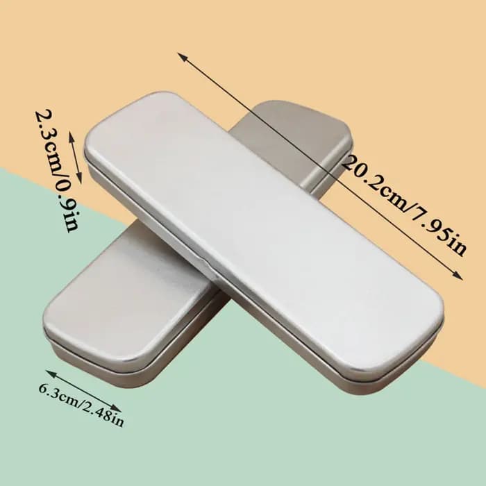 Boîte à stylos en métal