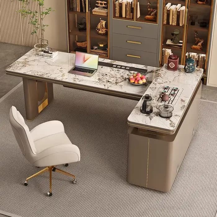Bureau d'angle Premium sur pied