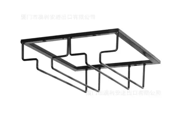 Support de rangement suspendu pour verres à vin rouge, support de rangement pour verres à pied haut