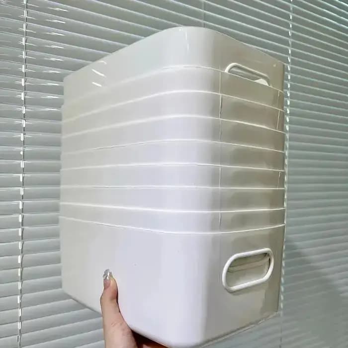 Boîte de rangement de grande capacité avec couvercle