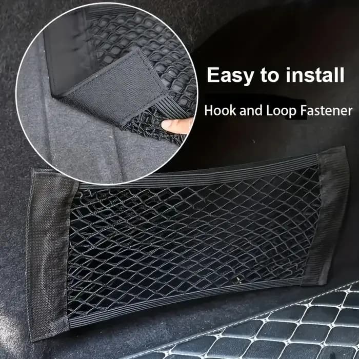 Sac de rangement universel pour voiture Filet de coffre à double maille Sac