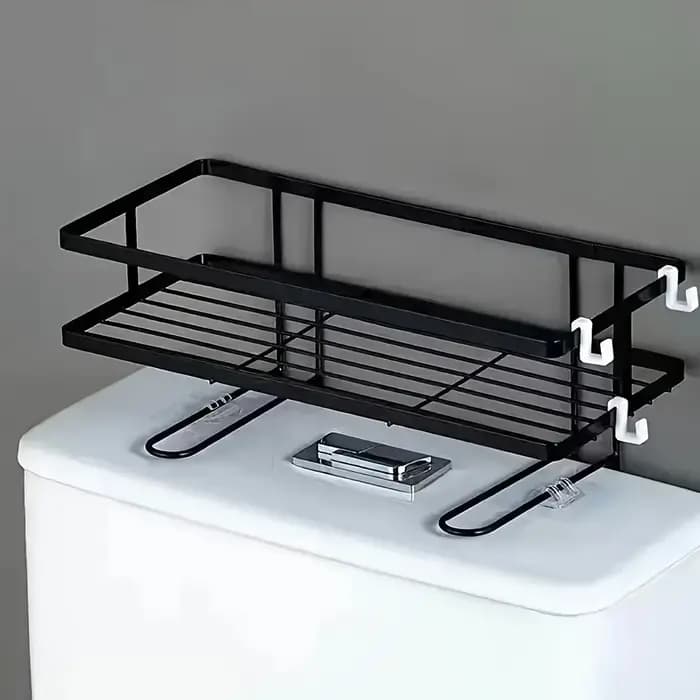 Étagère de rangement pour salle de bain au-dessus des toilettes