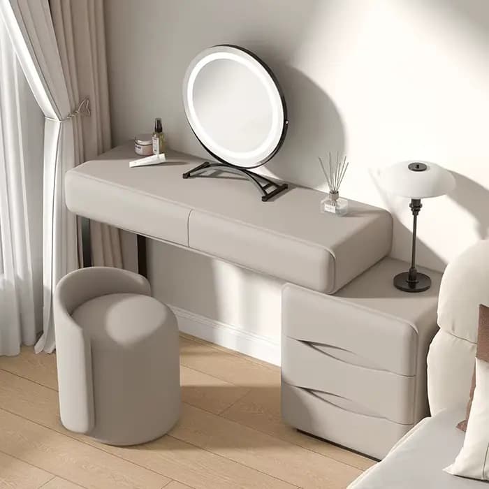 Esthétique luxe Coiffeuse rangement Design moderne Simple vanité Table à la mode tiroir