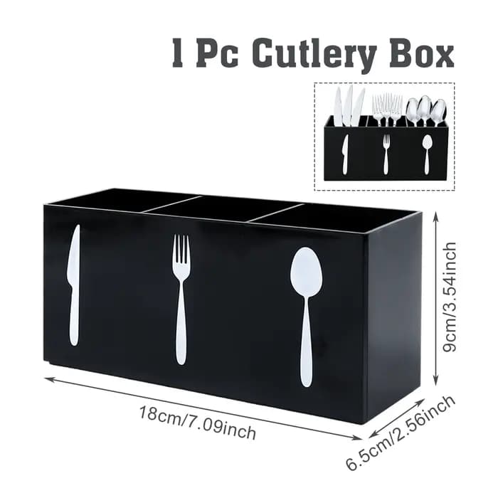 Boîte de rangement pour couverts, décoration de fête d'anniversaire, organisateur de comptoir de cuisine, table à manger, restaurant, support pour fourchettes, couteaux, cuillères