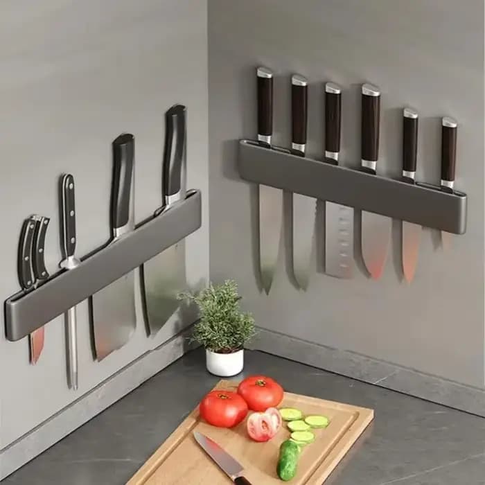 Porte-couteau mural multifonctionnel
