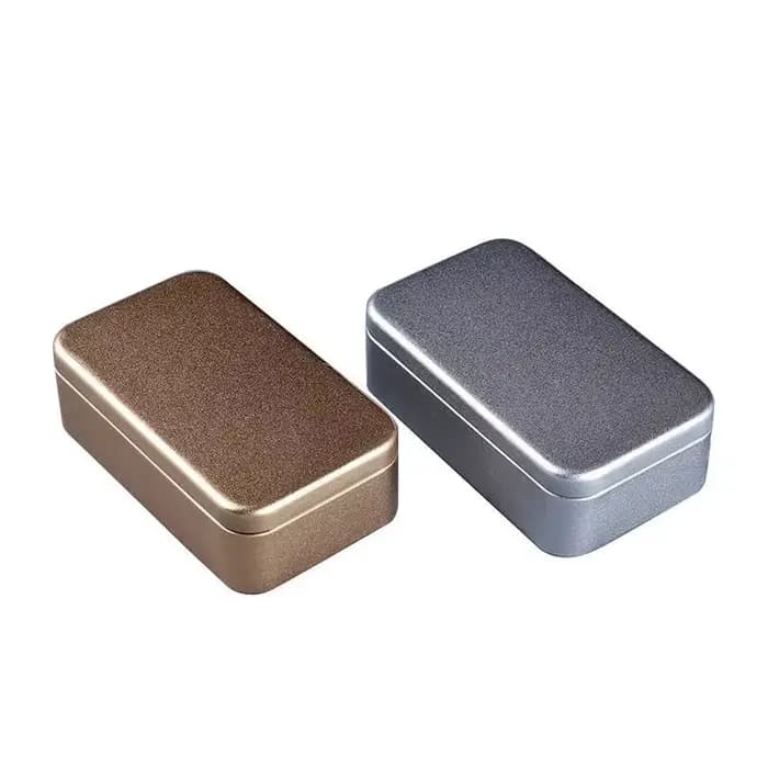 Boîte de rangement en métal pour thé