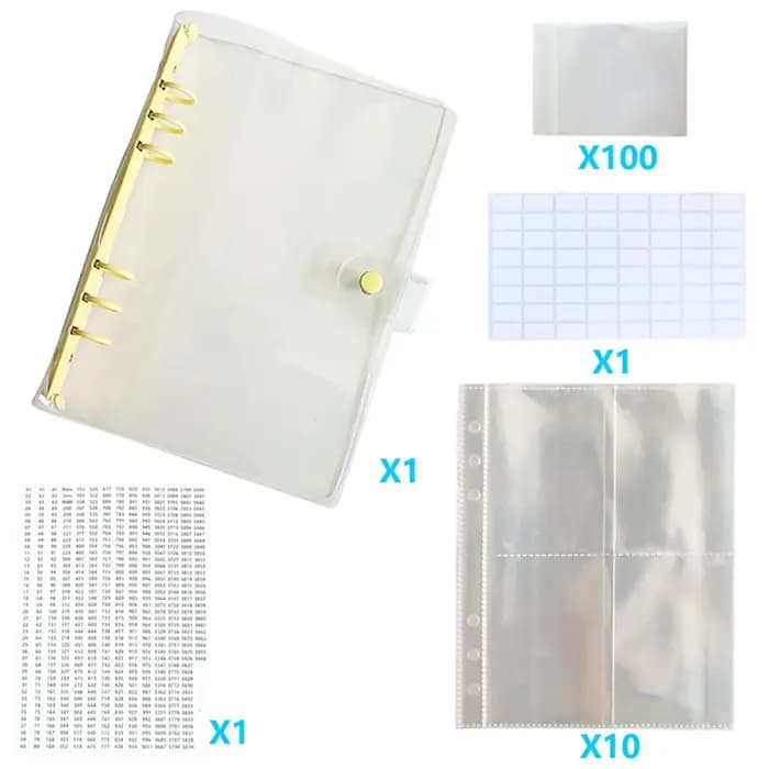 Organiseur de perles pour peinture au diamant 5D A5 avec pages transparentes