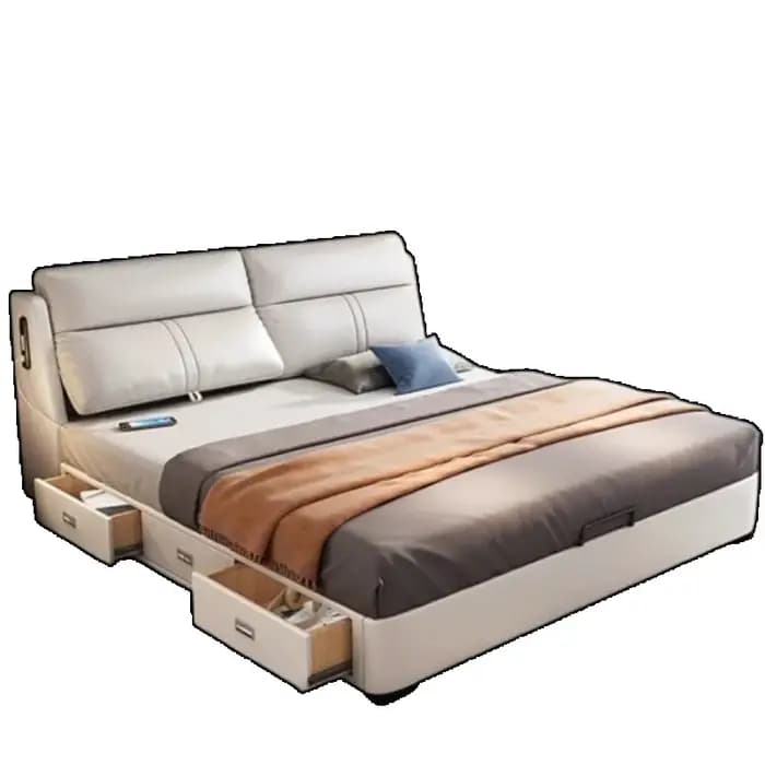 Chambre de luxe lit Table de chevet adolescentes multifonctionnel enfants lit réglable moderne Muebles Para dortoir meubles