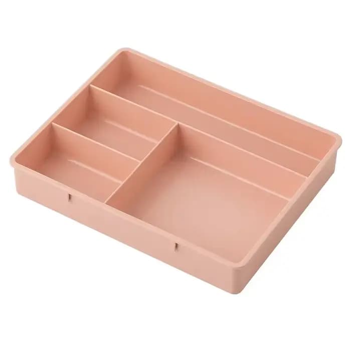 Organisateur de tiroir de bureau, boîte de rangement multi-cellules empilable, plateau de coiffeuse,