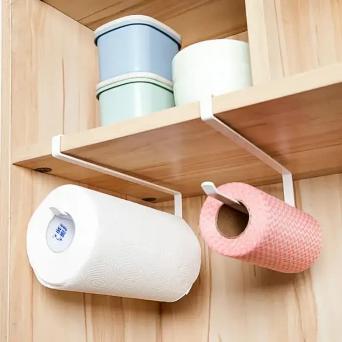 Support de rangement fonctionnel sous armoire