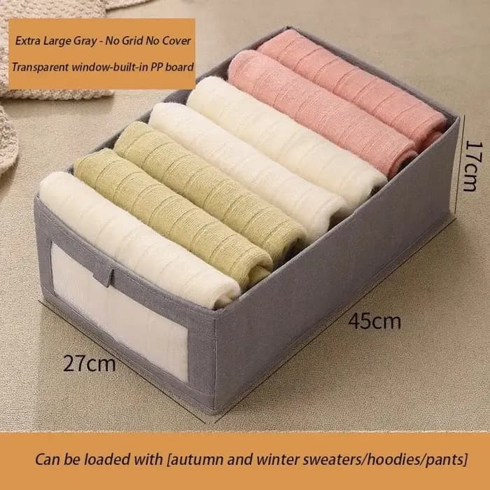 Boîtes de rangement pliables en tissu grande capacité pour pantalons et vêtements