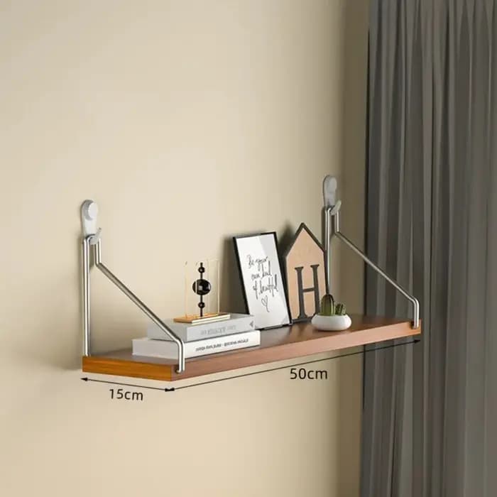 Décor esthétique matériau en bois étagère murale