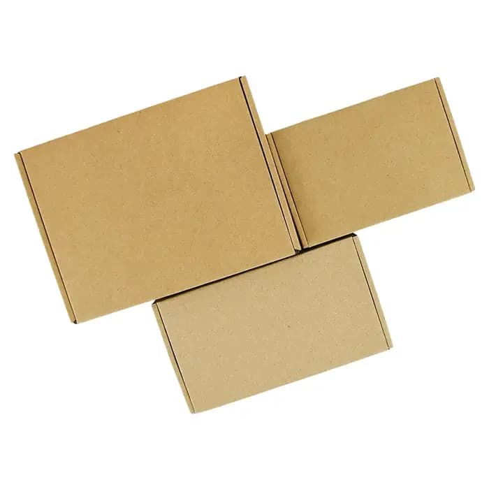 Boîte-cadeau en papier Kraft brun multi-tailles, 5 pièces, boîte d'emballage de bonbons pour biscuit