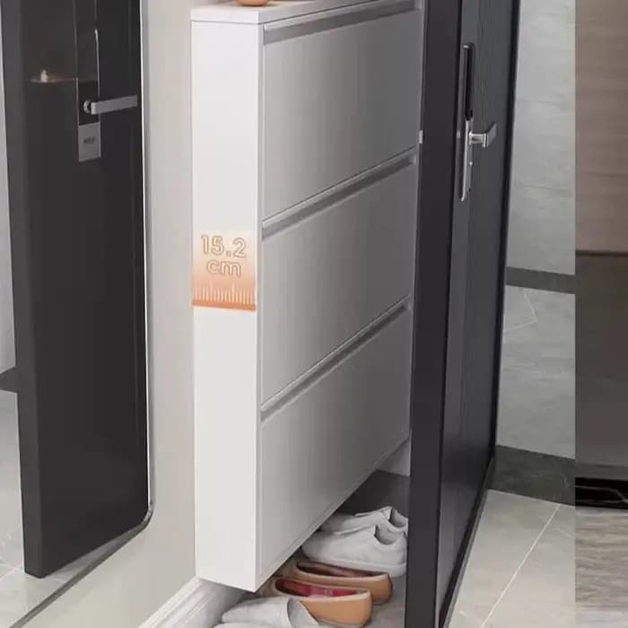 Petit meuble à chaussures multi-compartiments pour balcon