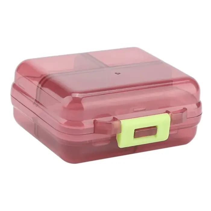 Boîte à pilules avec 7 compartiments, organiseur de médicaments compact, boîte à comprimés avec couvercle hermétique, boîte à pilules hebdomadaire durable