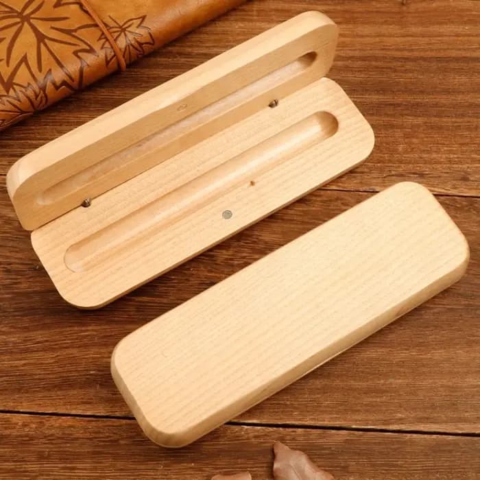 Coffret cadeau en bois pour stylo plume à bille fait à la main