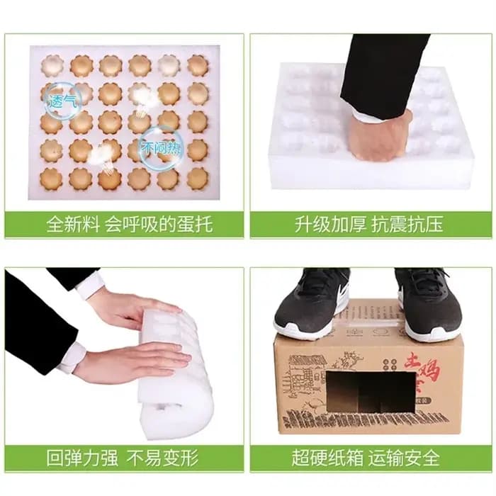 EPE Foaml paquet d'oeufs livraison Express Transport Quakeproof Anti-chute oeuf de canard prendre dans la mousse boîte