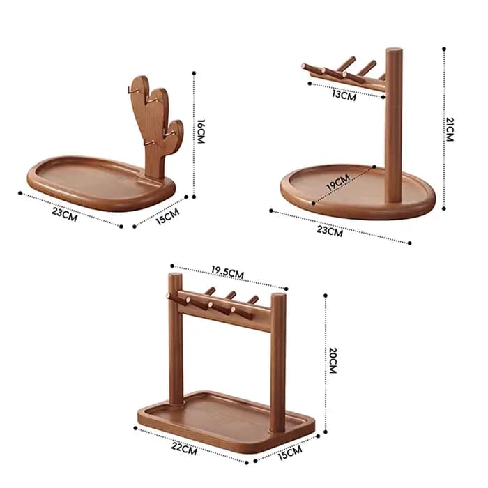 Étagère de rangement en bois de grande capacité