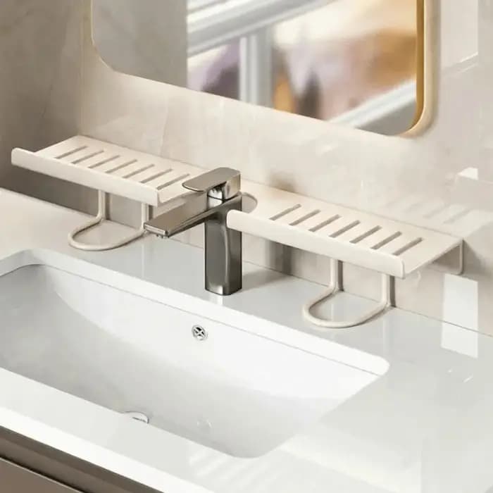 Étagère de rangement en maille pour salle de bain