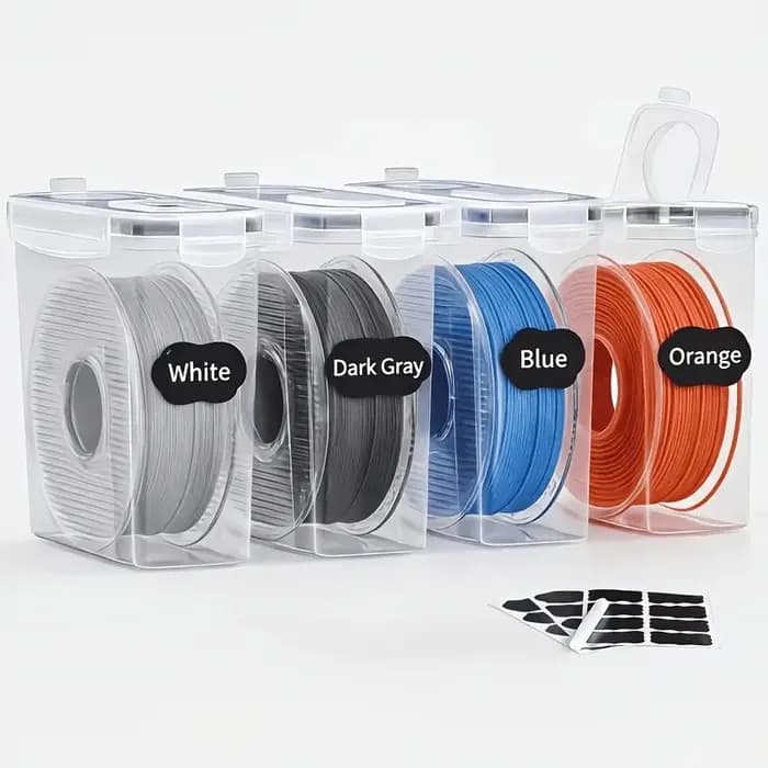 Armoire de rangement transparente anti-humidité et anti-poussière pour filament d'impression 3D avec joint d'étanchéité pour l'organisation