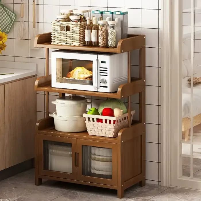Étagère de cuisine multifonctionnelle pour four à micro-ondes