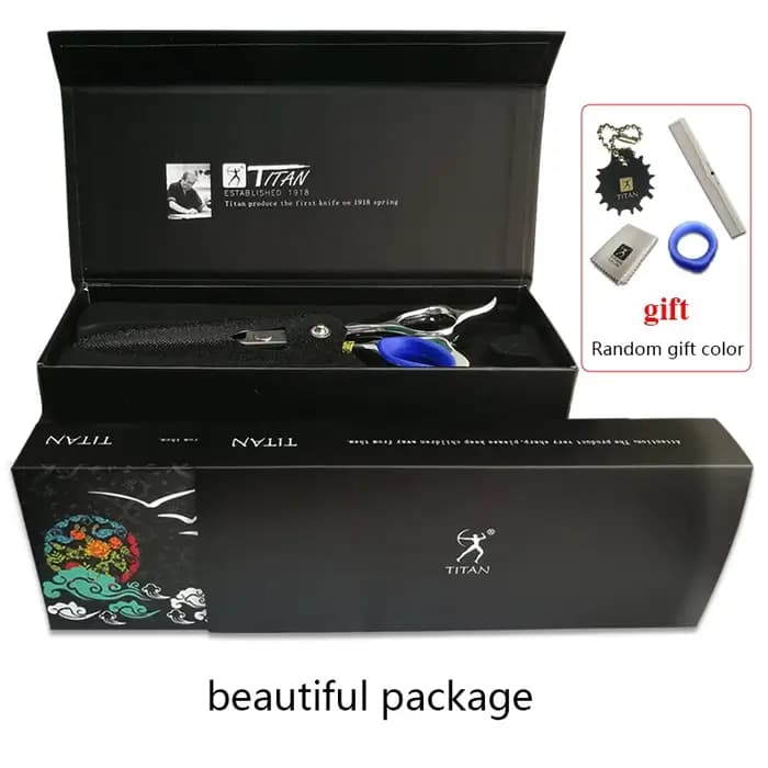TITAN professionnel fil Laser ciseaux à cheveux coupe de cheveux ciseaux coupe barbier ciseaux de co