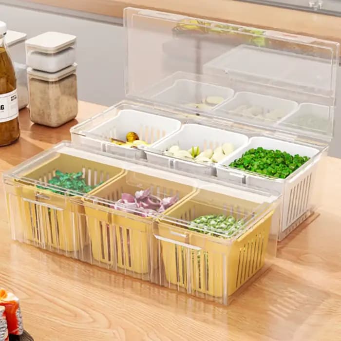 Organisateur de stockage de réfrigérateur résistant aux aliments