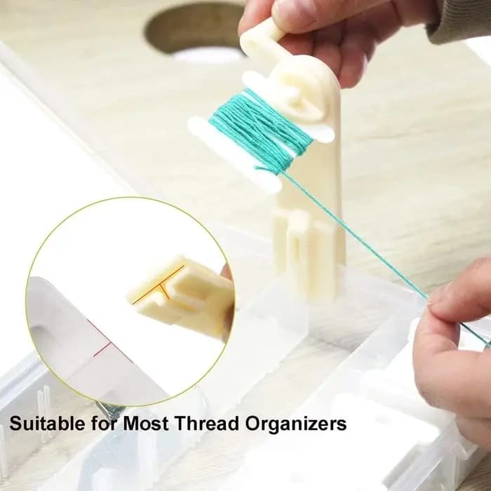 Porte-fil à broder en plastique, canette artisanale, support de rangement pour point de croix, carte de fil à coudre
