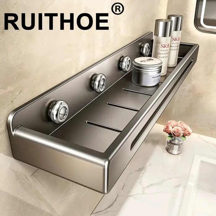 Étagère murale de salle de bain en acier inoxydable
