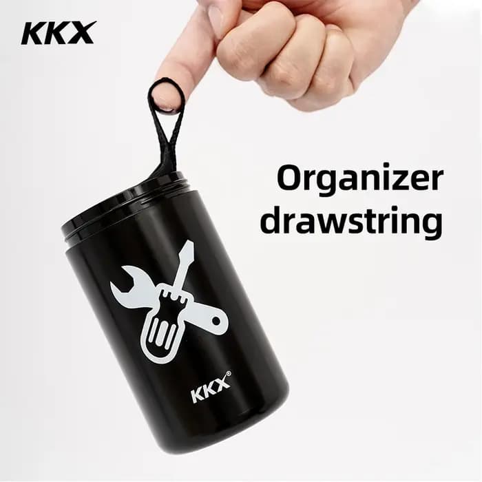 Boîte de rangement capsule KKX pour porte-bidon de vélo – Idéale pour ranger clés