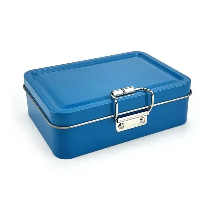 Kit carré boîtes à biscuits en fer blanc avec couvercle anti-poussière maison chen bureau StoraGe étain durabLe boucle boîte en fer de haute qualité