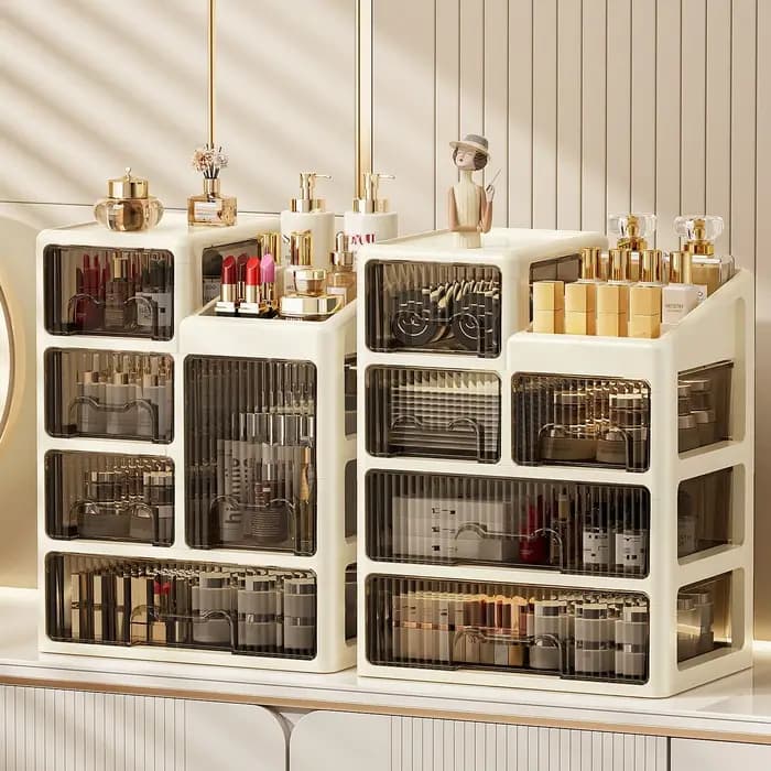 Boîte de rangement de cosmétiques de style tiroir