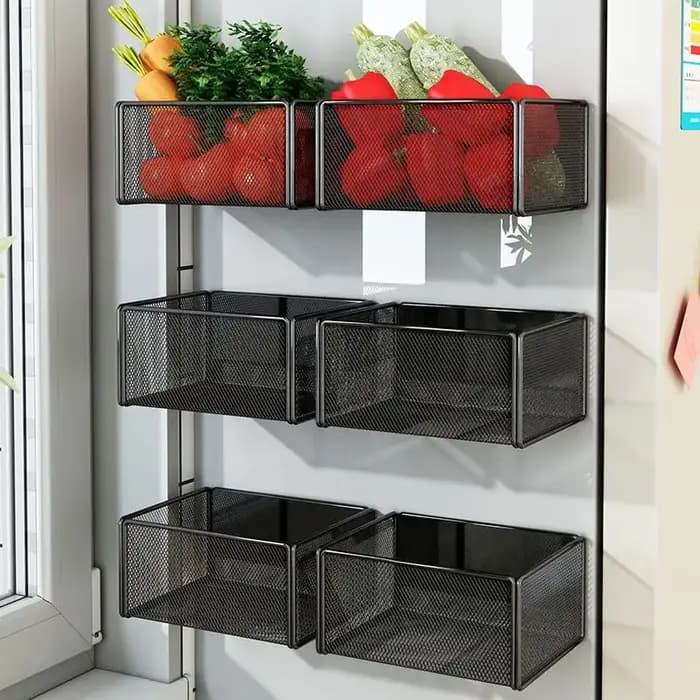Panier de rangement suspendu magnétique pour épices