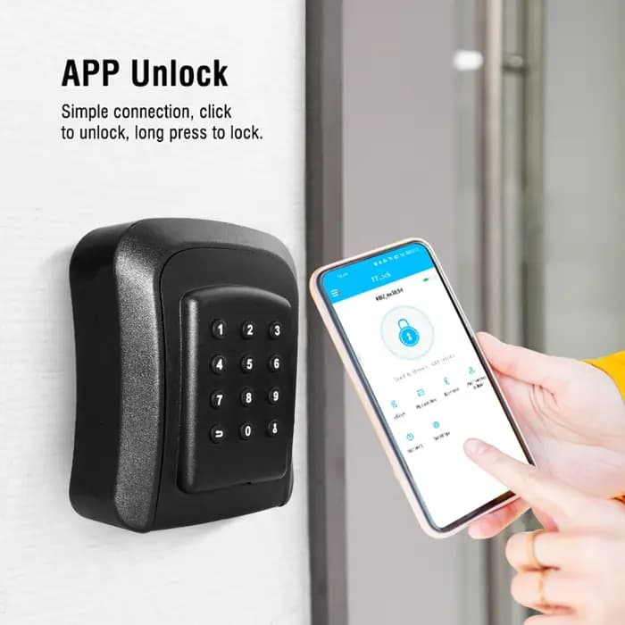 Tuya ou TTLock APP boîte à clés extérieure étanche sécurité mot de passe Intelligent