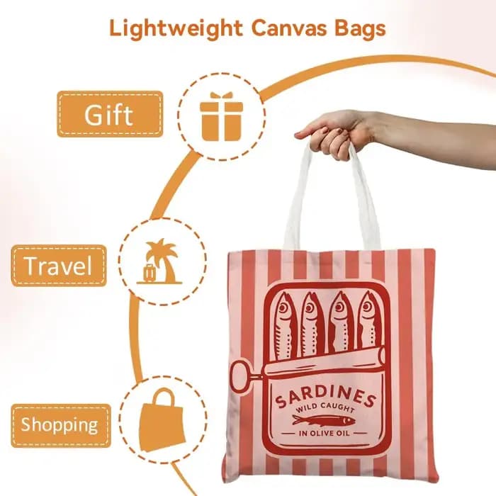 Sacs de rangement pour boîtes de conserve de sardines Coastal Charm