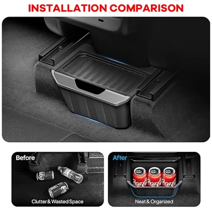 Boîte de rangement pour siège arrière pour Tesla Model Y 2021 2022 2023 2024