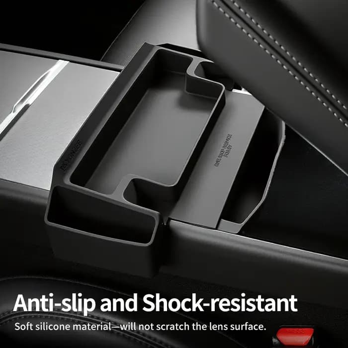 Boîte de rangement pour accoudoir de console centrale YZ avec plateau à lunettes et organisateur pour Tesla Model 3