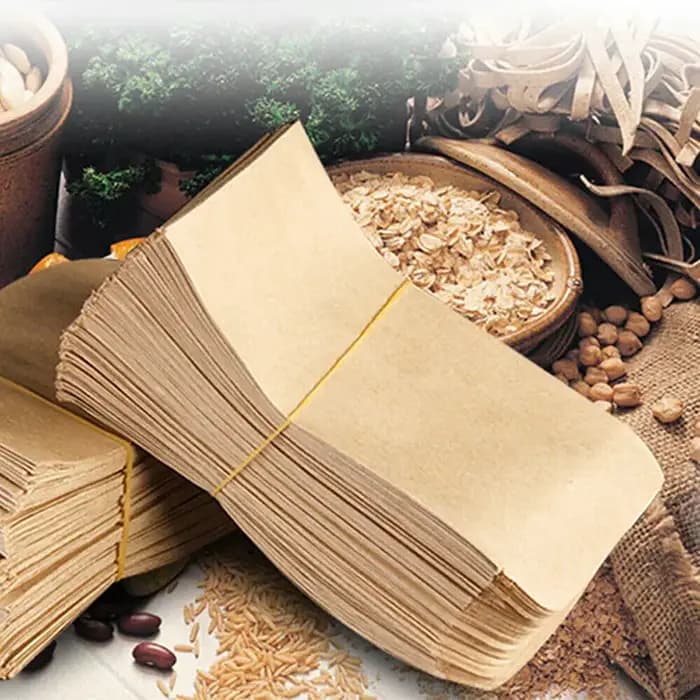 100 pcs/lot 6x10 cm sac en papier Kraft Mini enveloppe cadeau bonbons sacs Snack cuisson graine paqu