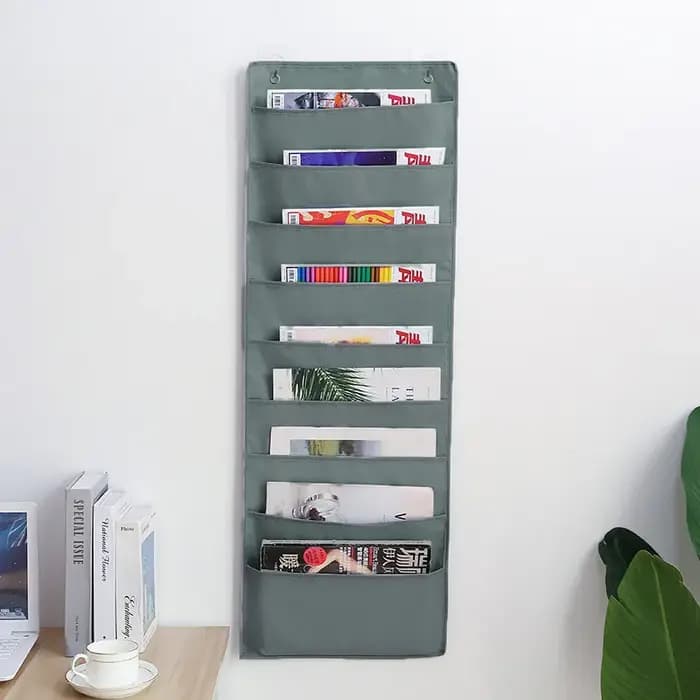 Organisateur de dossiers suspendus au-dessus de la porte, pochettes de rangement murales, tableau d'