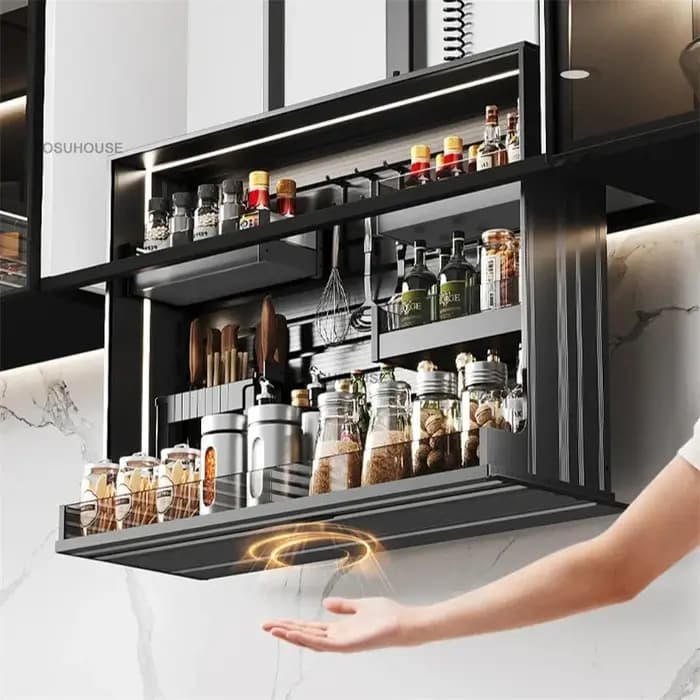 Panier de rangement électrique intelligent pour condiments