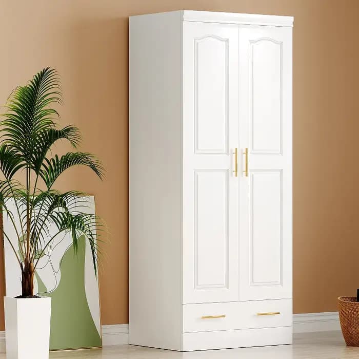 Armoire de luxe européenne moderne blanc femmes affichage Armable garde-robe organisateur